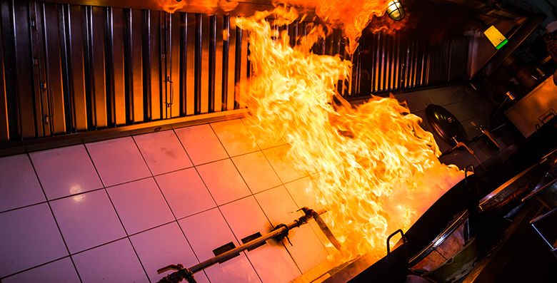 Kitchen Gas Fire Accident