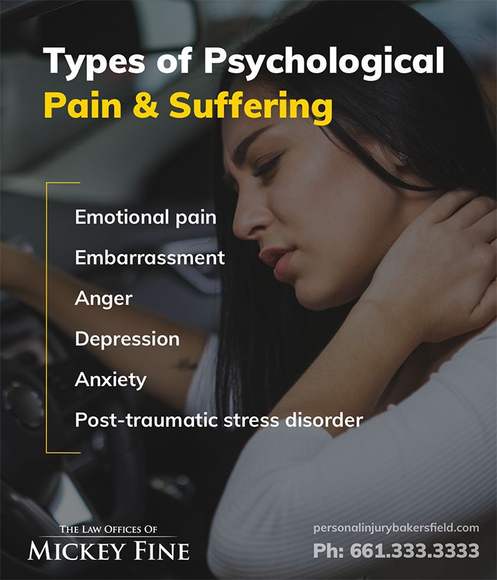 Types of Pain and Suffering - Bakersfield Personal Injury